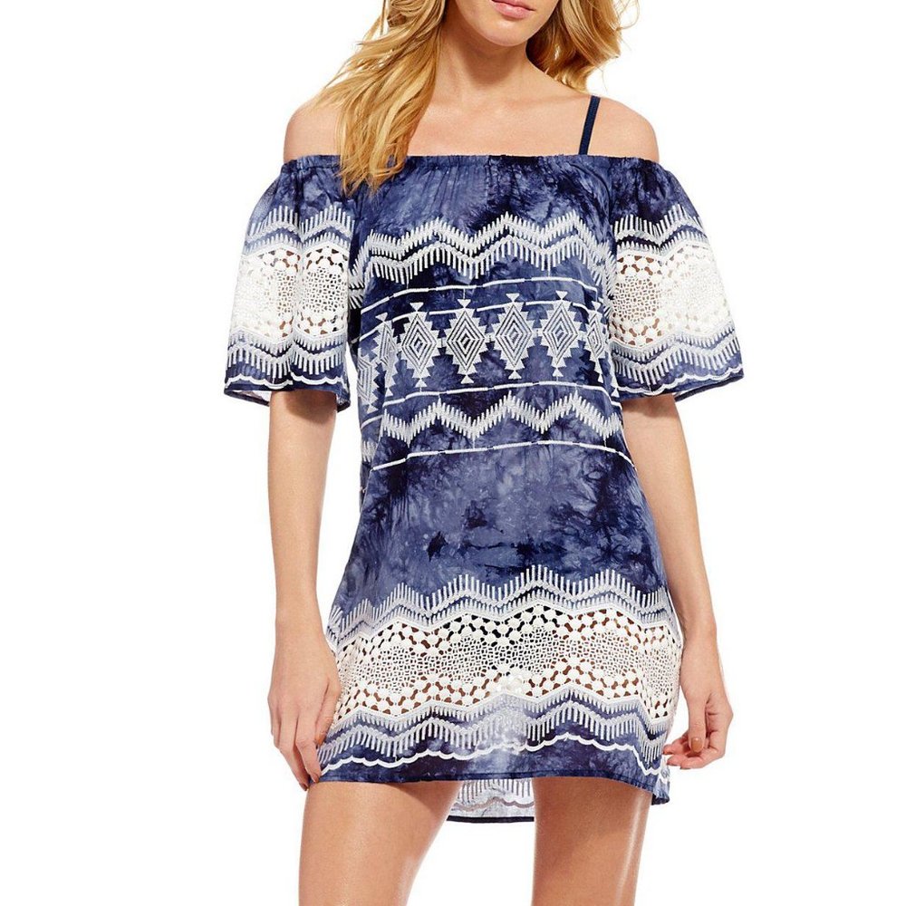 LA BLANCA Cotton Lace Cover Up
